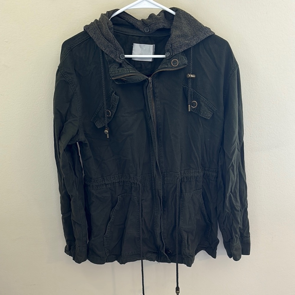 Vanity Utility Jacket Green/Gray Color size medium